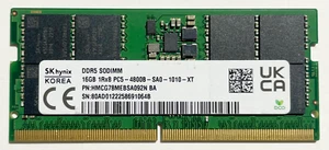 SK hynix 16GB PC5 1RX8 4800 Laptop Memory HMCG78MEBSA092N *TESTED* - Picture 1 of 2