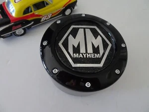 New MM MAYHEM Black Custom Wheel Center Cap # 81232090F-5, C1080505B - Picture 1 of 4