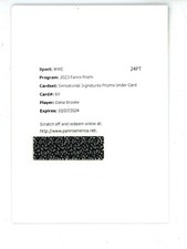 2023 Panini Prizm WWE Dana Brooke Sensational Under card Auto Redemption