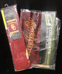 University of Southern California NCAA Licensed Garden Flag & House Flag Set NEW - Picture 1 of 6