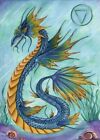 Pagan Style Greetings Card Water Dragon Ocean Sea Free P&P