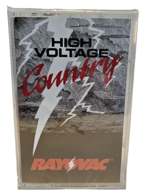 New Rayovac High Voltage Country Music Cassette Tape 1992 Waylon, Raye, Skaggs + - Image 1 of 4