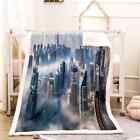 Prosperous Fairyland In City 3D Warm Plush Fleece Blanket Picnic Sofa Couch