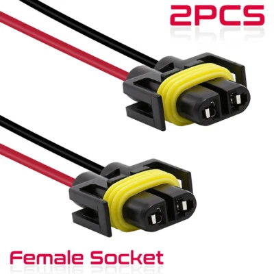 2pcs 899 880 885 Female Wire Pigtail Fog Light Harness Socket Connector Adapter - Image 1 of 4