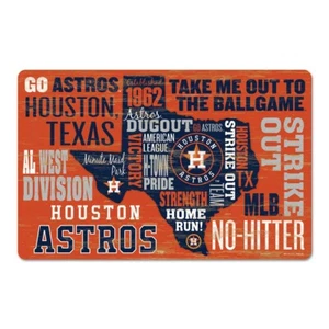 HOUSTON ASTROS H-TOWN PRIDE WORDAGE WOOD SIGN 11"X17'' NEW WINCRAFT - Picture 1 of 1