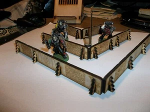 28mm Wargaming SciFi Genre Easy Barricade Wände - Bild 1 von 3
