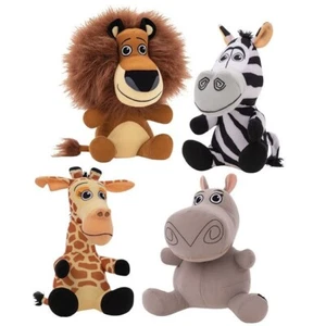Juego de 4 juguetes de peluche de Madagascar de 7 pulgadas cada uno. Oficial. Nuevo con etiquetas - Imagen 1 de 1