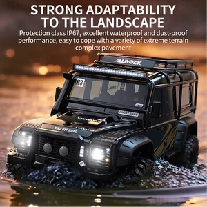 MJX H8H+ 1:8 RC Double Pickup 4WD V2 Remote Control Rock Crawler Car Model RTR - Foto 1 di 17