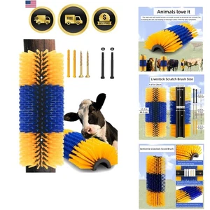 Livestock Scratch Brush Farm Animal Self Grooming Scratcher for Horses Cows G... - Picture 1 of 8