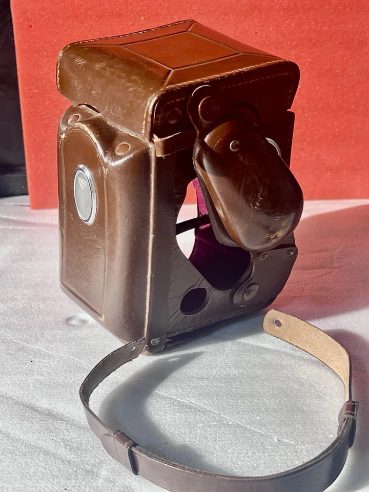 Funda de cuero delantera Rolleiflex para Rolleiflex 3.5f TLR necesita volver a enroscar Foto 1 de 4