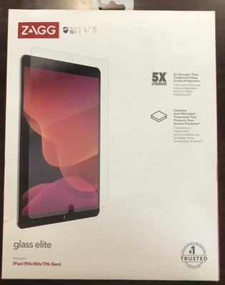 NEW SEALED ZAGG InvisibleShield Glass Elite Screen Protect iPad 10.2 7th-9th Gen - Image 1 of 3