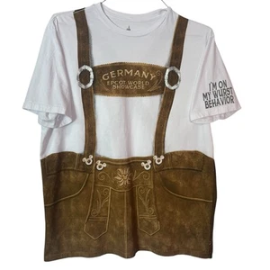 Disney Epcot Germany World Showcase Lederhose Tee Tshirt Herren Größe Large - Bild 1 von 7