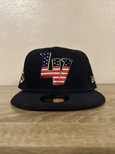 Las Vegas Stars Aliens New Era Milb Fitted Hat Size 7 1/2 - USA Holliday Hat - Picture 1 of 12