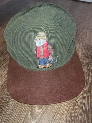 Gorra boombox rata verde marrón pana Stussy vintage años 90 OS  Foto 1 de 4