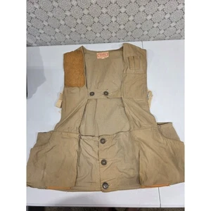 Gilet da tiro vintage Gun Club abbigliamento sportivo outdoor taglia 38 tela caccia - Foto 1 di 10