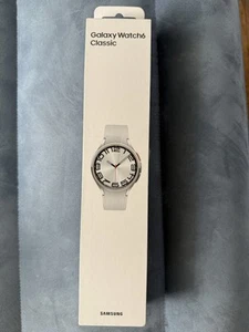 Samsung Galaxy Watch6 Classic 47mm Smartwatch GPS Only SM-R960 Silver Used - Photo 1 sur 8