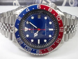SEIKO 150M DATE DIVERS AUTO MENS WATCH 7002-700A 'BLUE DIVER' (SN 4D0442) - Picture 1 of 12