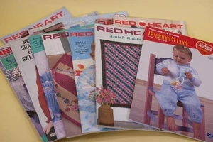 Red Heart Yarns Pattern Books Instructions Lot of 14 1979 - 2011 - Picture 1 of 15