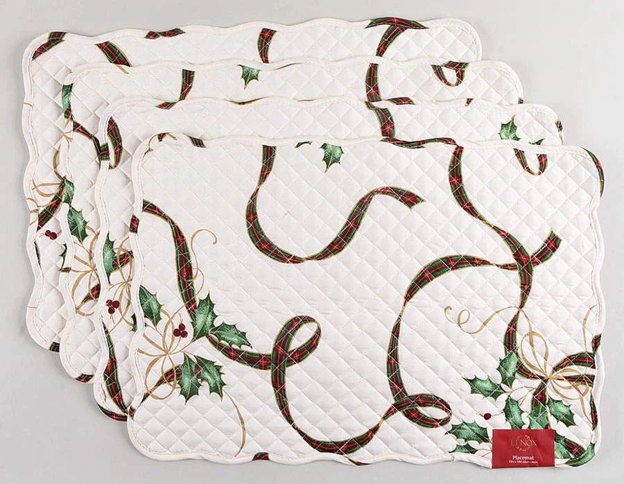 Mantel individual acolchado reversible dorado Lenox Holiday Nouveau - Juego de 4 11946432 Foto 1 de 1