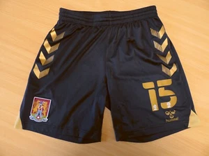 NORTHAMPTON TOWN FC | 15 | SIDNEY NELSON | MATCH WORN SHORTS | 2021-2022 | Sz. M - Picture 1 of 3