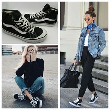 vans all black high tops womens