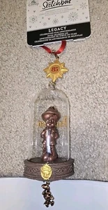 NWT Disney Parks 2025 Sketchbook Pinocchio Glass Globe 85th Christmas Ornament - Picture 1 of 3