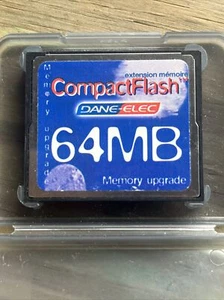 DANE-ELEC COMPACT FLASH 64MB MEMORY CARD (1A) - Picture 1 of 2