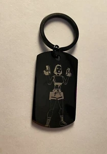 Tomb Raider Lara Croft Gravur Schlüsselanhänger Engraved Keychain - Bild 1 von 2