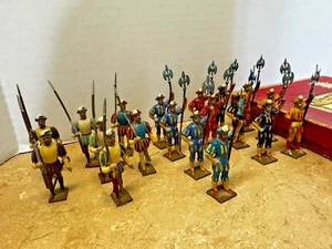 CBG Mignot 19 Halberdiers Renaissance Henry IV Toy Lead Soldiers - Picture 1 of 20