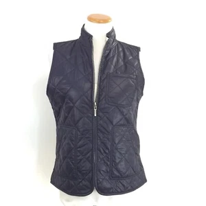 Lauren By Ralph Lauren Womens M Reversible Quilted Vest Vintage Style Blue White - Picture 1 of 11