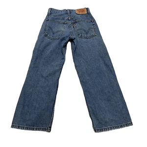 Levis 569 Boys Loose Straight Slim Blue Denim Jeans - Size 8 Slim (22X22) - Picture 1 of 7