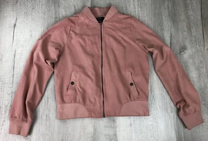 IRIS Jacket Full Zip Pink Beige Rose Womens Size Medium - Picture 1 of 12