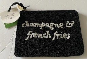 Champagne and French Fries Beaded Clutch - Kate Spade NY x Target NEW bag - Picture 1 of 1
