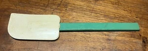 Vintage Green-handled Rubber Scraper/Spatula from Daisy Schacht Rubber Mfg IN - Picture 1 of 7