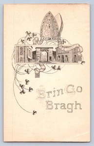 J96/ St Patrick's Day Holiday Postcard c1910 Sketch Erin Go Bragh (3 of 6) 198 - Picture 1 of 4