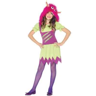 Fuzzy Wuzzy Wanda Plush Furry Monster Hooded Costume Halloween Fancy Dress Small - Image 1 of 4