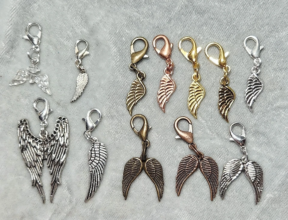Wings Clip-on Charms for Backpack Purse Zipper Stocking Stuffers - Image 1 of 1