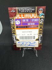 Leaf In the Game Used Sports TREVOR LAWRENCE AUTO BIG TICKET ROOKIE Jaguars