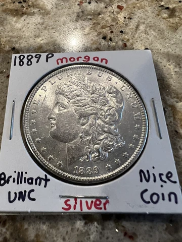 1889 P Morgan Silver Dollar BU/UNC Nice Coin Nice Luster Cover