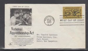 USA 1962 / USED - FDC SCOTT # 1201 APPRENTICESHIP - Picture 1 of 1
