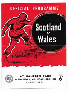 1959 Home International - SCOTLAND v. WALES - Picture 1 of 2