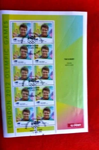 LONDON 2012 GOLD MEDAL AUST SHEETLET CTO ADELAIDE SPECIAL FDI POSTMARK SAILING - Picture 1 of 3