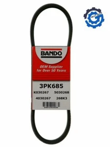 3PK685 New Bando Serpentine Belt for 2000-2004 Mazda Tribute MPV - Picture 1 of 2