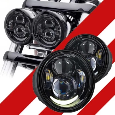 LED 双灯摩托车双 LED 灯适用于 Harley Fat Bob FXDF 2008 - 2017 — 第 1/4 张图片