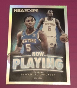 2020-21 Panini Hoops Now Playing Holo Silver Immanuel Quickley #SS-27 Rookie RC