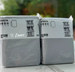 2 X IKEA Bengta Block-out Curtains Light Grey 210x250cm 805.129.97 Brand New - Picture 1 of 1