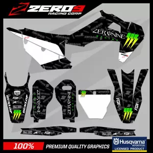HUSQVARNA MOTOCROSS GRAPHICS KIT MX DECALS : TC FC 50 65 85 125 250 450 CLAW - Picture 1 of 25