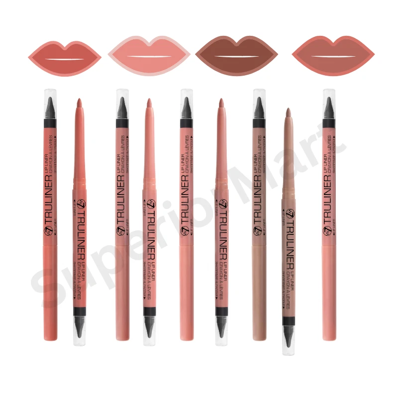 W7 Lip Liner Crayon Outline Liner Pink Nude Lipliner With Sharpener & Paddle - Image 1 of 1