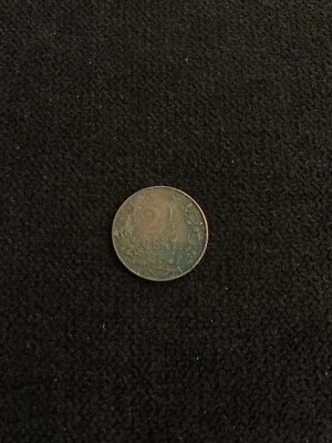 1904 Netherlands 2 1/2 Cents - Image 1 of 2
