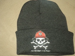 FOREST SERVICE SKULL AND CROSSBONES FIRE BEANIE NAVY NEW - Picture 1 of 3